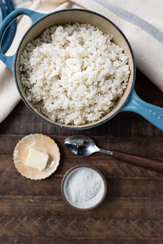 Simple Steamed Rice Grits
