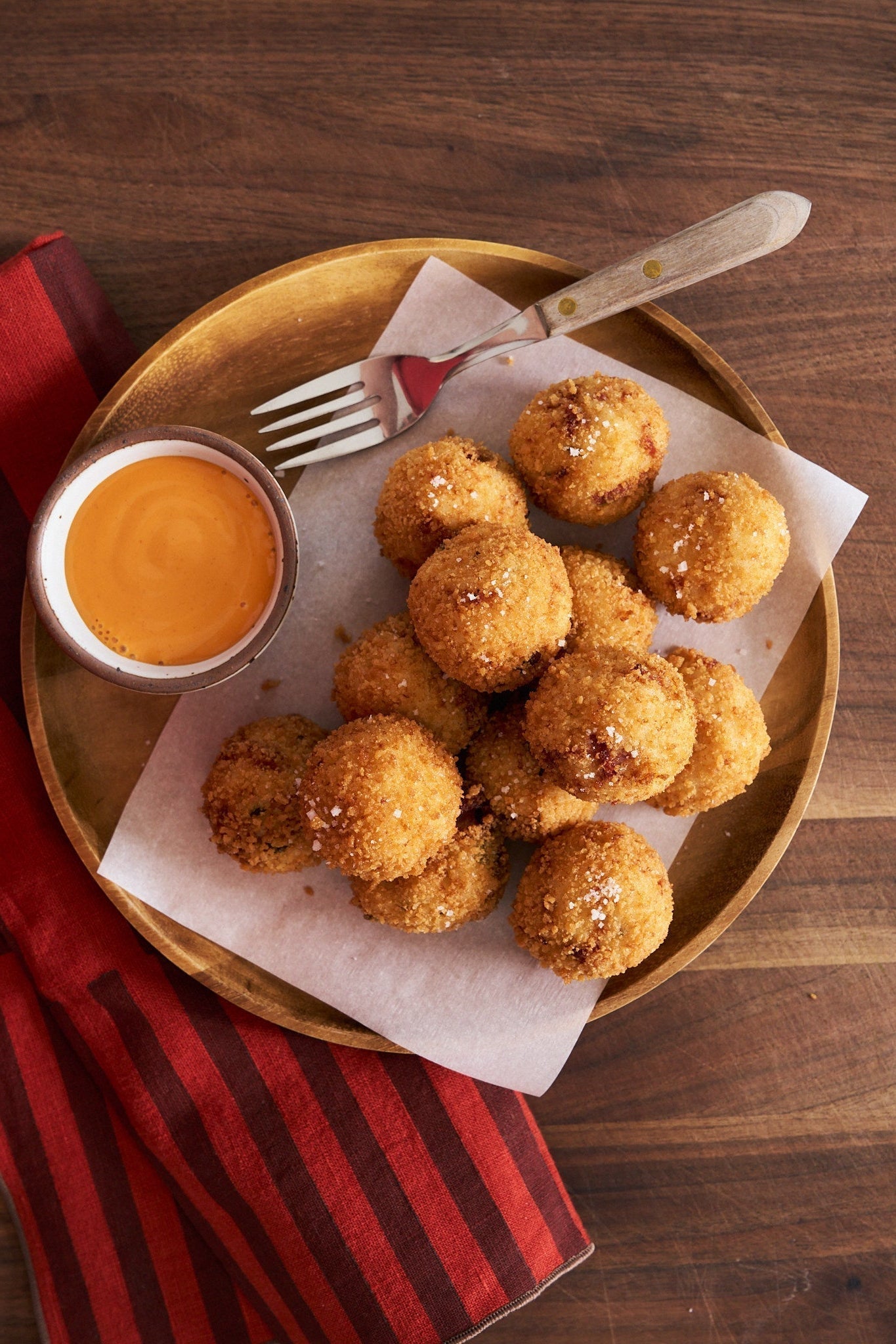 Southern Ham and Cheese Rice Fritters