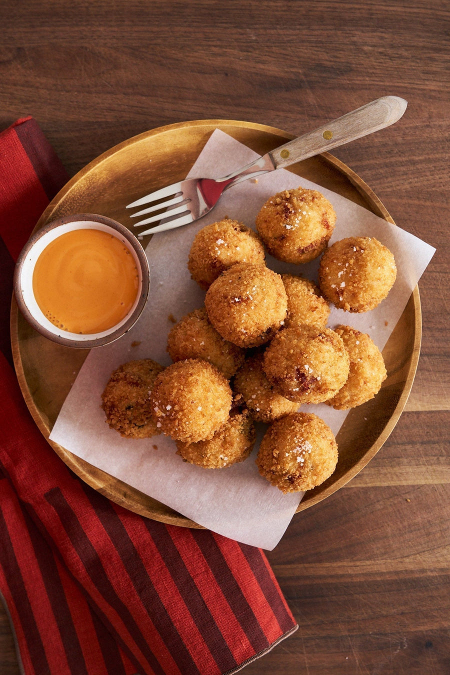 Southern Ham and Cheese Rice Fritters